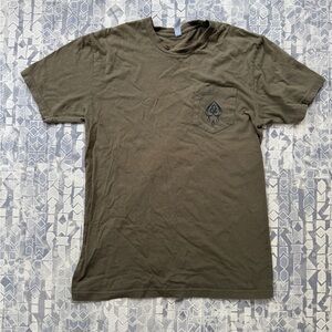 Brew & Brew Olive Green Short Sleeve Graphic Tee